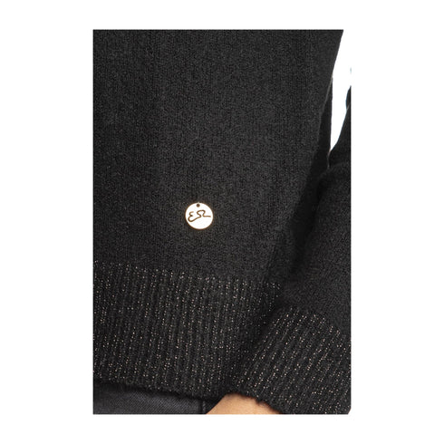 YESZEE Maglia Maglia Donna scollo tondo in lurex Nero A24 - YESZEEM058BT00 - 0801 - XS - Francavilla Moda